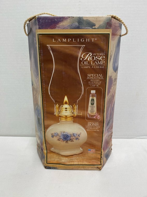 Victoria Rose Oil Lamp (In-Box) LampLight