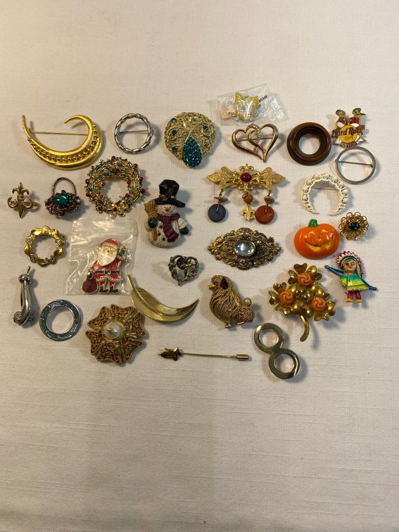 (29) Brooches & Jewelry Pins