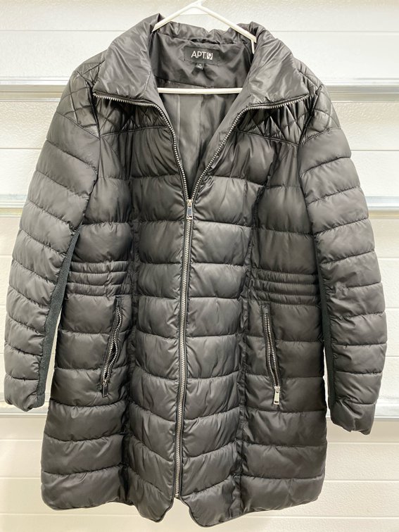 APT. 9 Long Full-Zippered Puffy Jacket (Size XL)