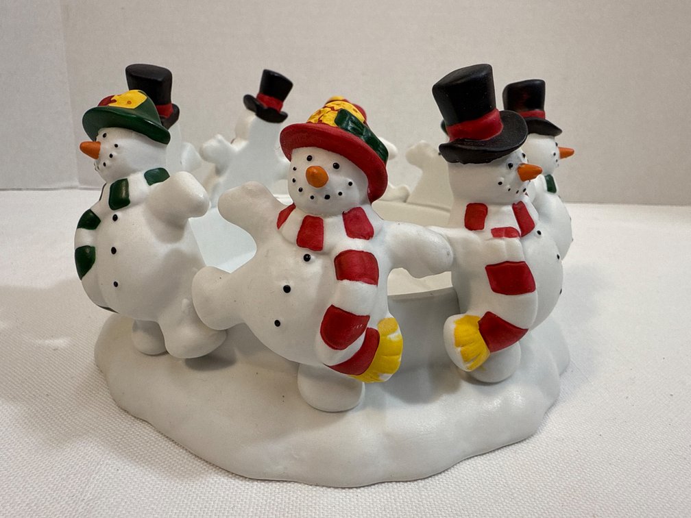 Frolicking Frosty's Candleholder