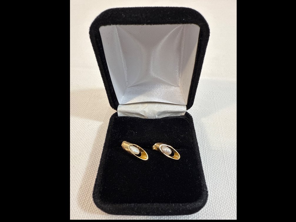 Pearl and Gold (14K) Earrings