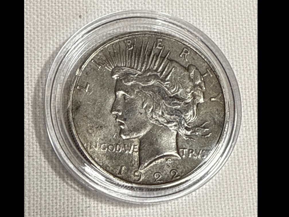 1922 "D" Peace (Silver) Dollar 