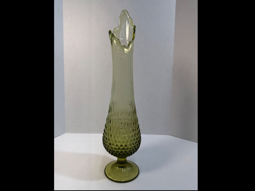 Vintage Fenton Hobnail Swung Vase