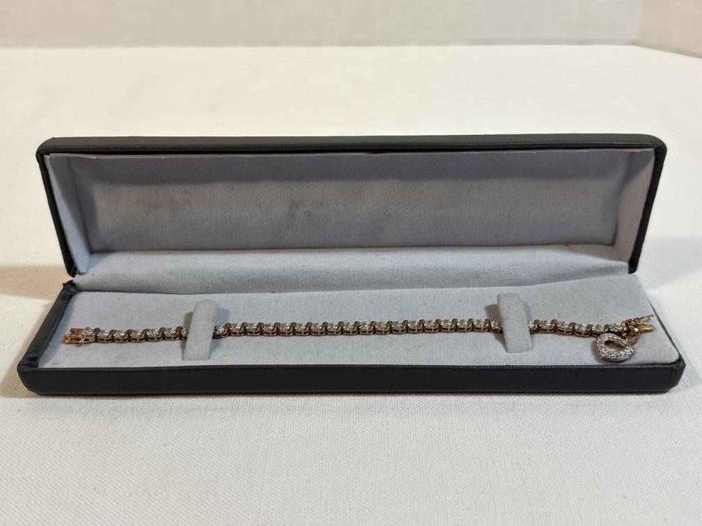 Tennis Bracelet (Sterling & Gold Plated)