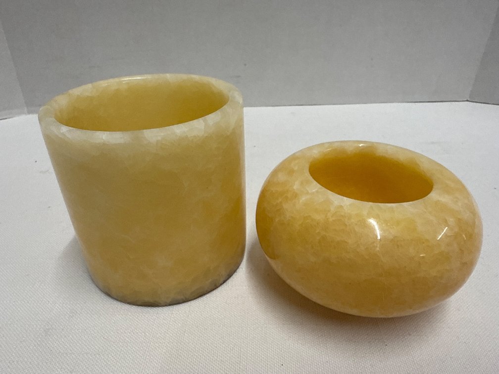 Onyx Candle Holders (2)
