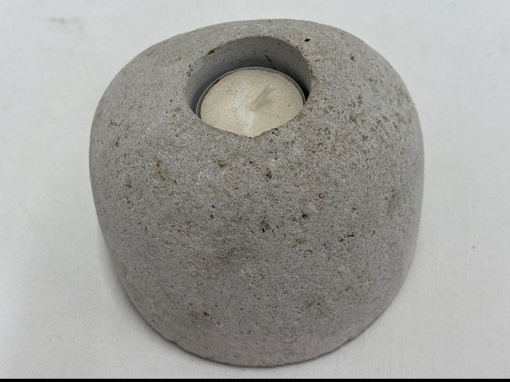 River Rock Candle Light Holder