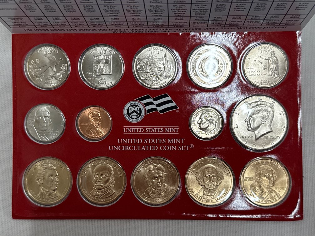 Uncirculated Coin Set (NIP) 2008