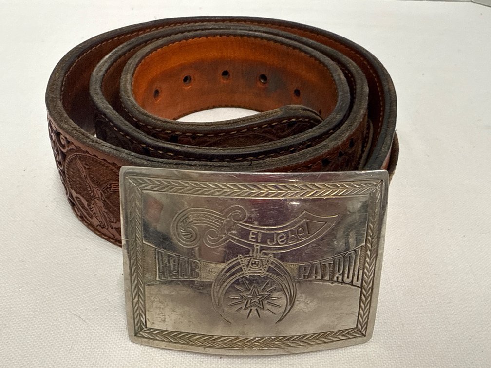 (Vintage)  El Jebel Arab Patrol Belt Buckle