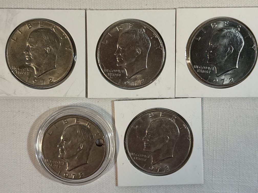 Eisenhower Silver Dollars (5)