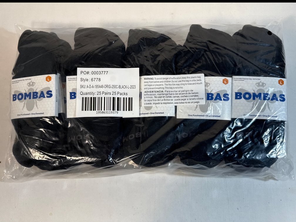 Bombas Ankle Socks (25 Pairs) (NIP)