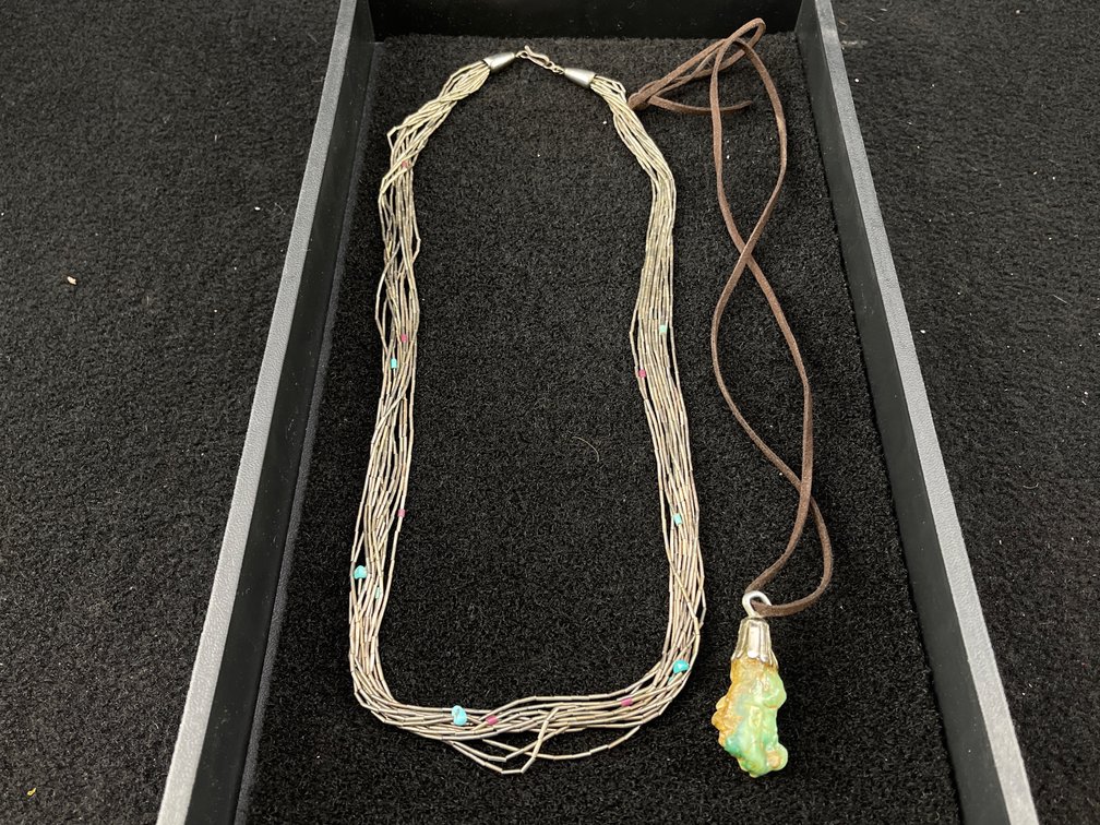Liquid Silver and Large Pendant Necklaces