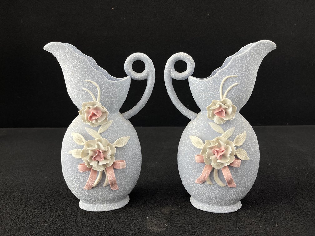 Vintage Ucago Pastel Blue Pitchers