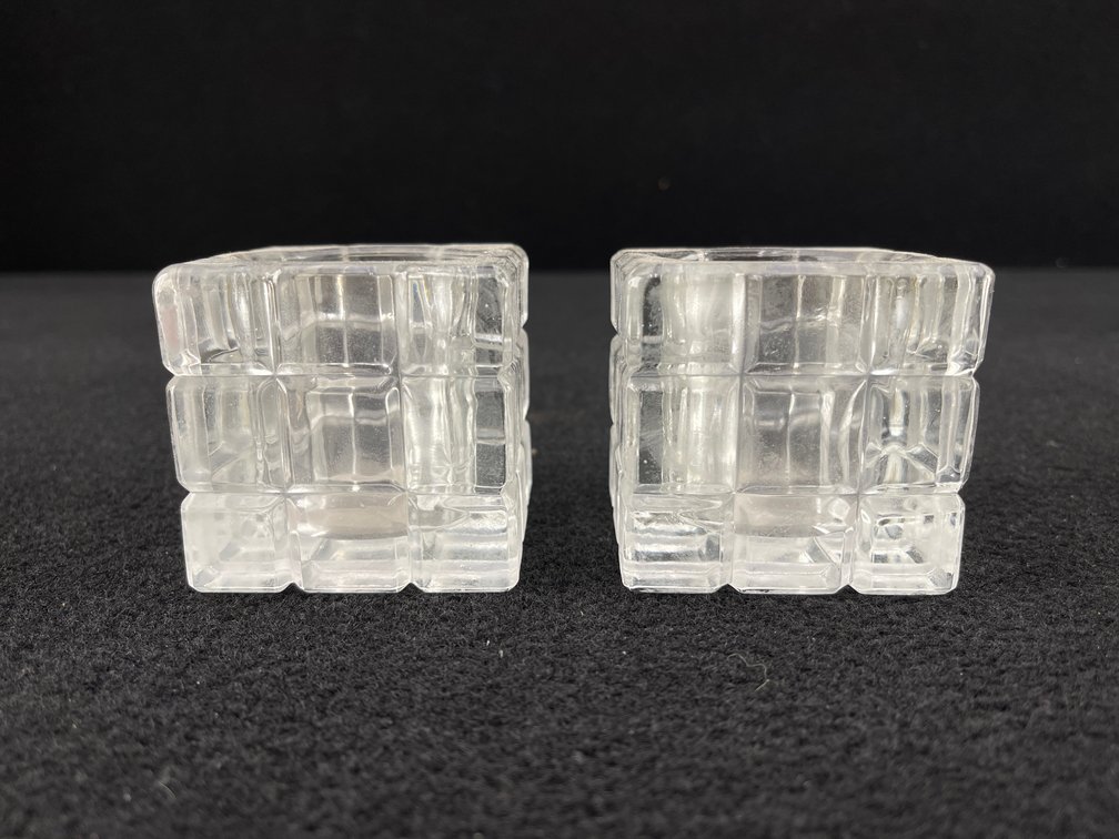 Colony Glass Cube Candle Holders