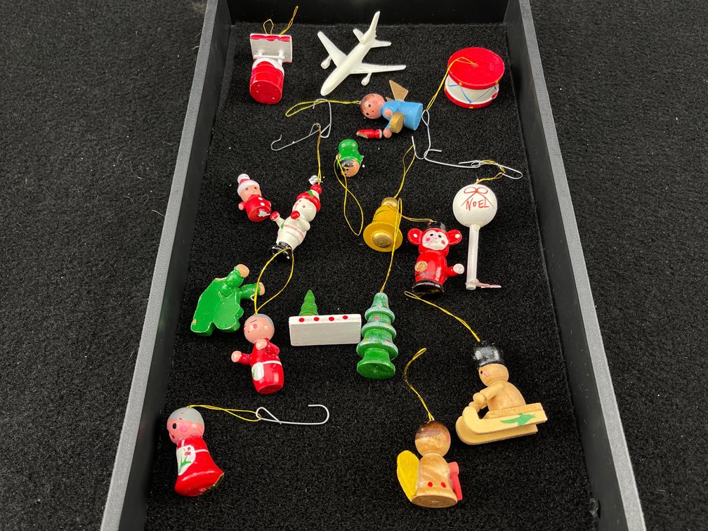 Miniature Wooden Christmas Ornaments