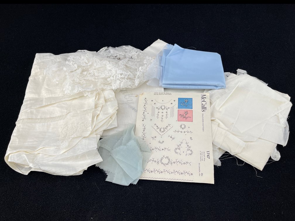Assortment of Scrap Fabric and Patterns