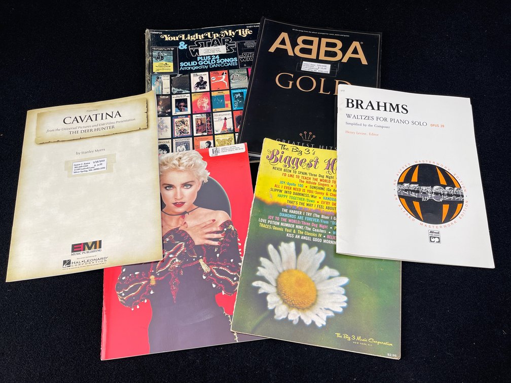 Vintage Collectable Sheet Music Books