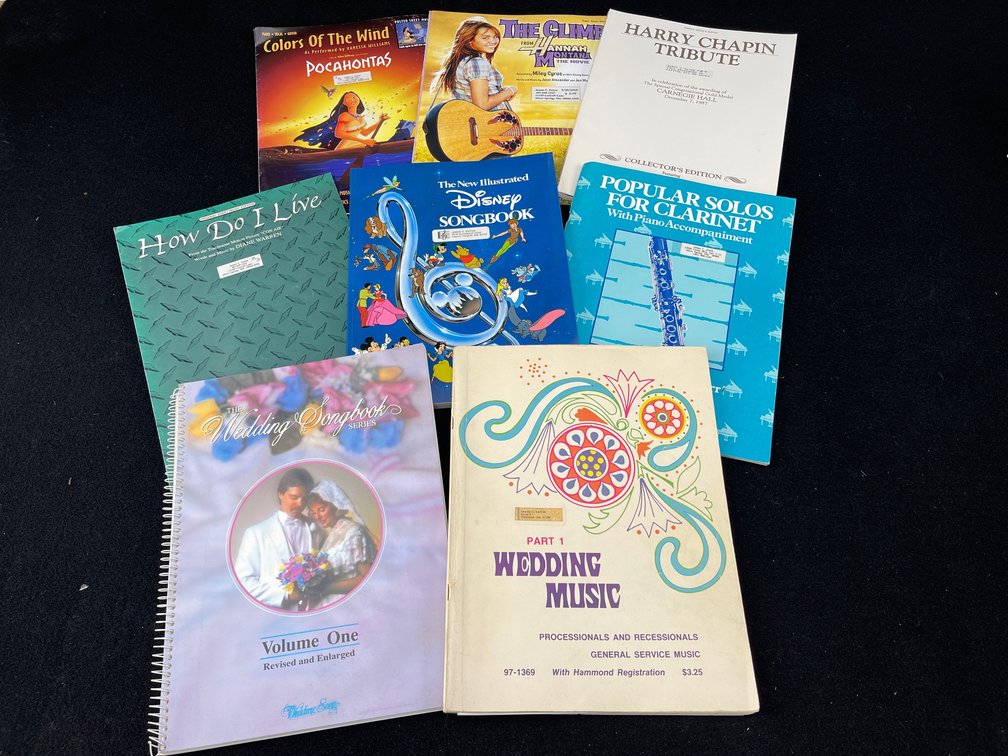 Vintage Collectable Sheet Music Books
