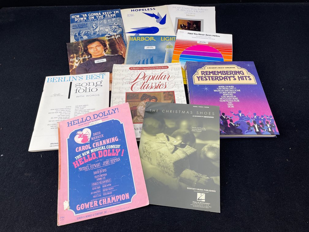 Vintage Collectable Sheet Music Books