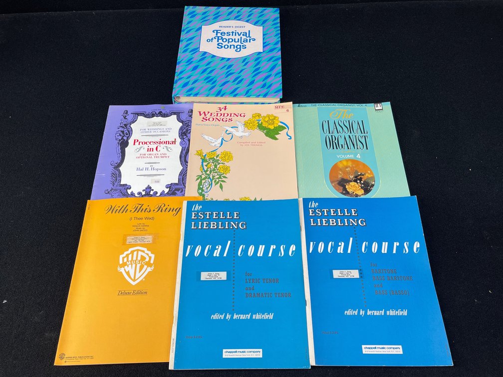Vintage Collectable Sheet Music Books