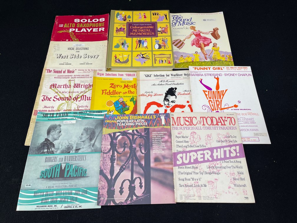 Vintage Collectable Sheet Music Books