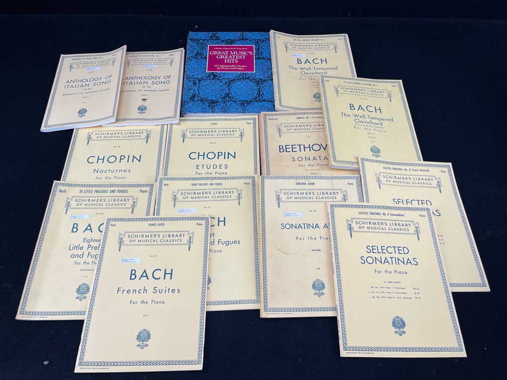 Vintage Classical Sheet Music Books