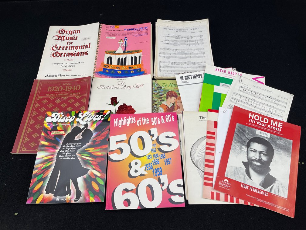 Vintage Collectable Sheet Music Books
