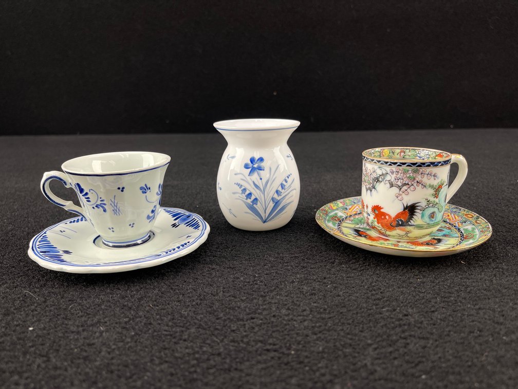 Vintage Fine China Teacups and Bud Vase