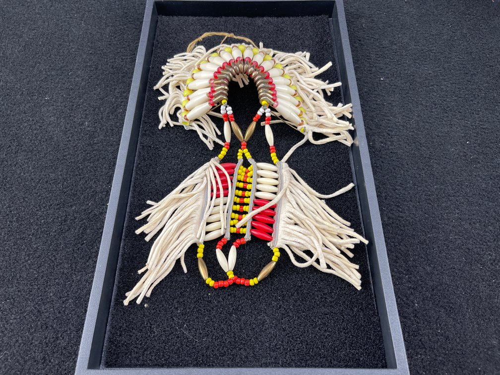 Native American Bone Hairpipe Wall Ornament
