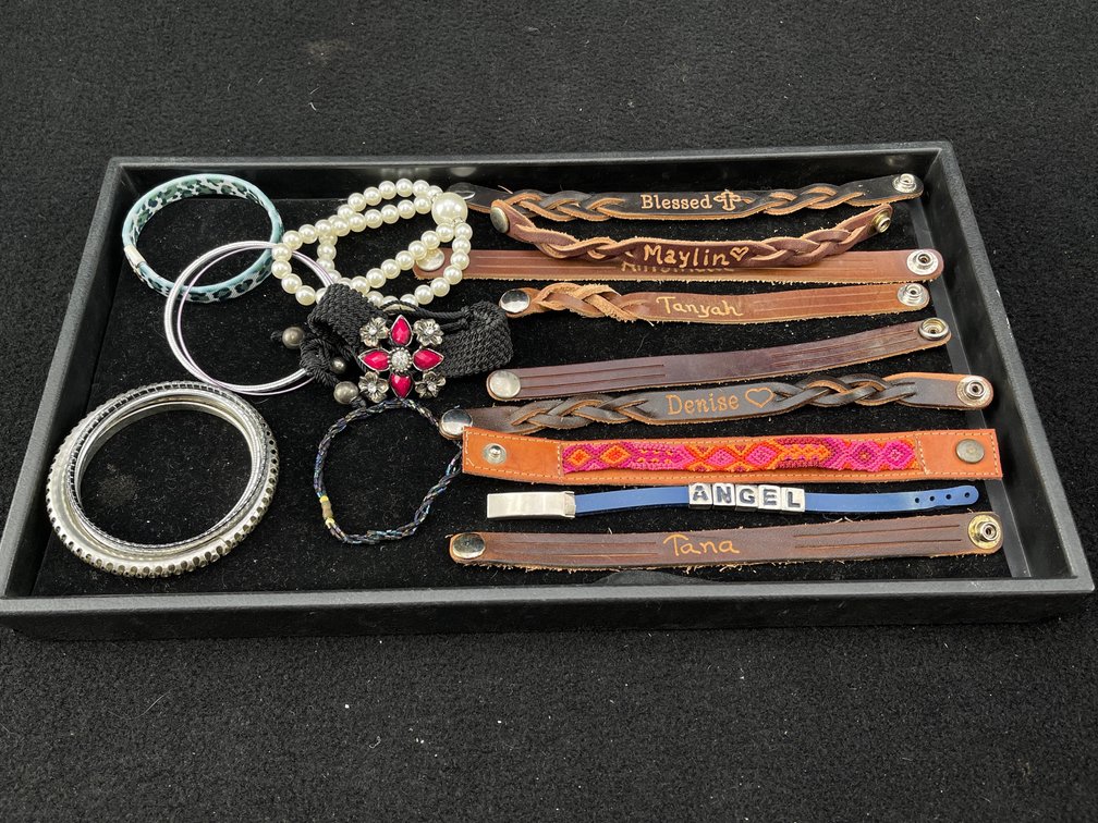 Leather and Beaded Bracelets