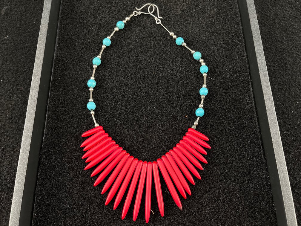 Statement Colorful Spike Necklace