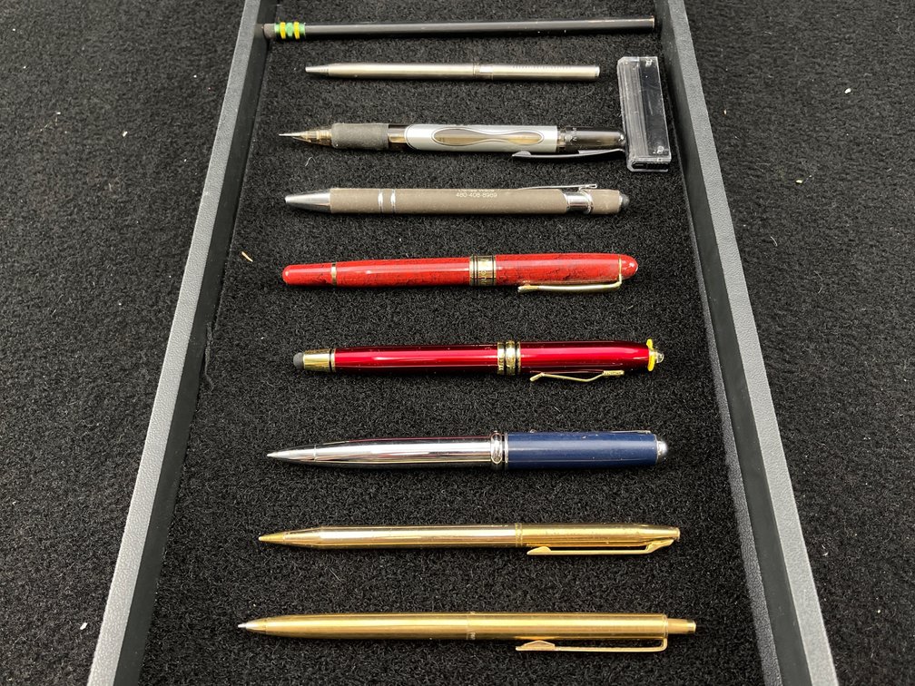 Collection of Ballpoint Pens and Pencils