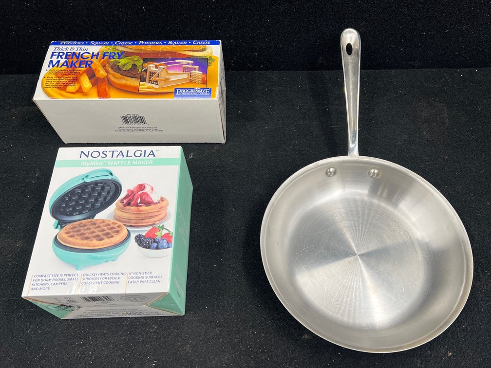 French Fry Cutter, All-Clad 10In Skillet, Mini Waffle Maker