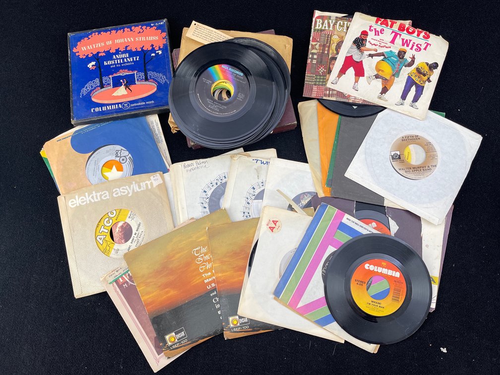 Large Collection of 7” Vinyl Records