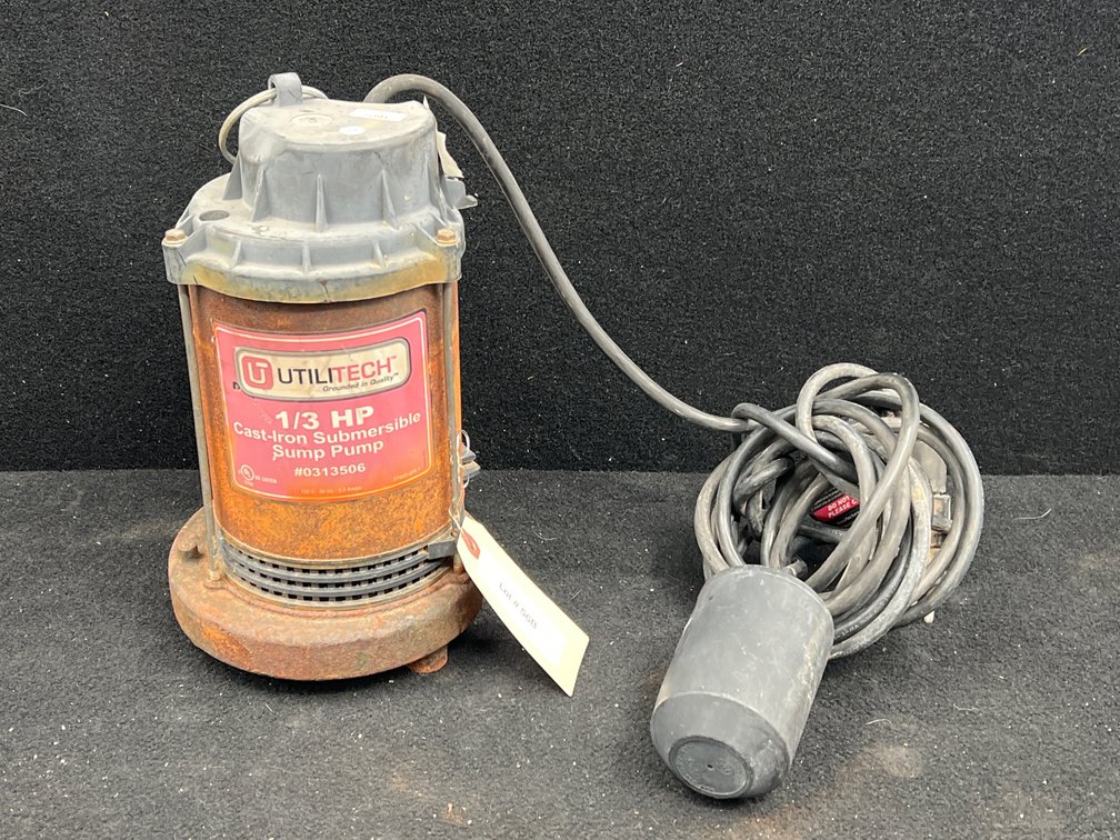 1/3 Hp Cast-Iron Submersible Sump Pump