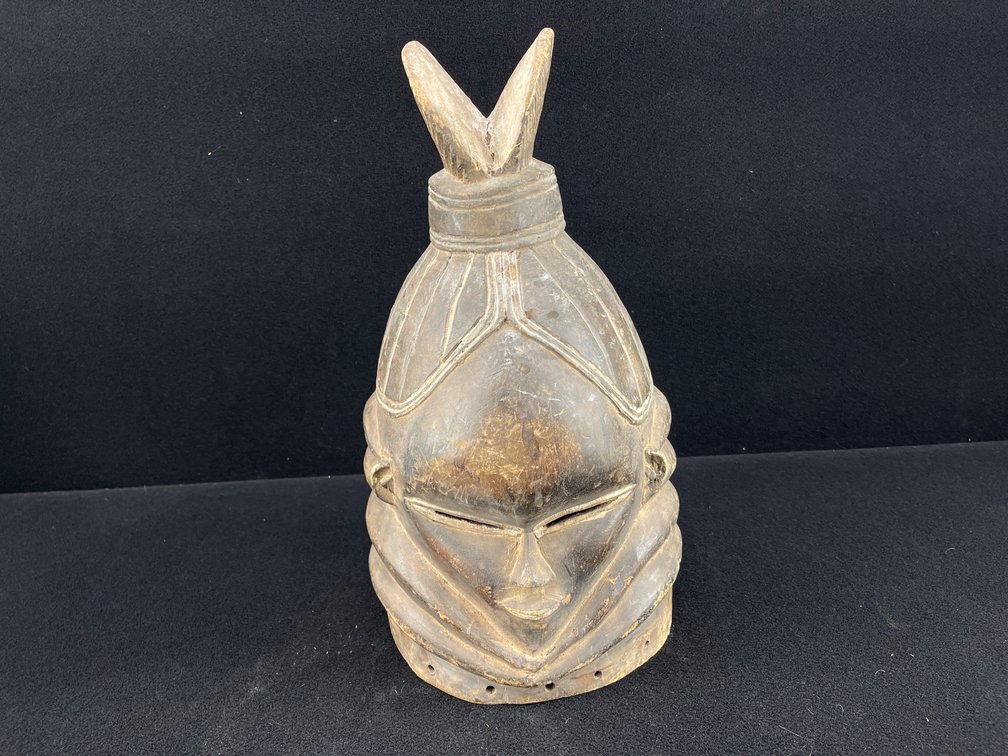 African Sande or Bundu Helmet Mask