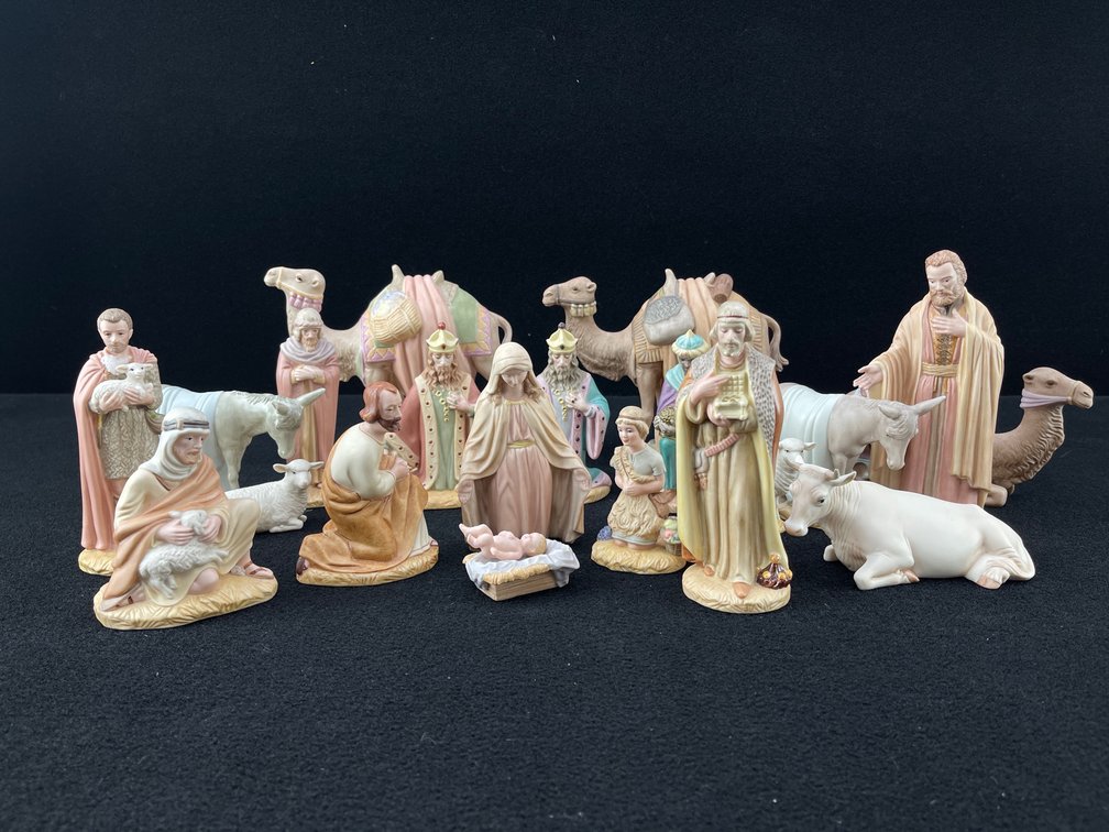 Vintage Homco Nativity Set