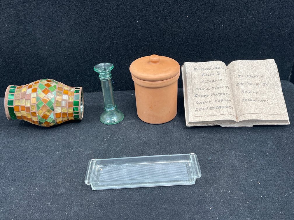 Jar, Hurricane Glass, Book Decoration, Glass Tray, Candle Stick