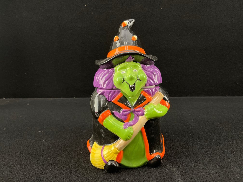 Ceramic Witch Cookie Jar