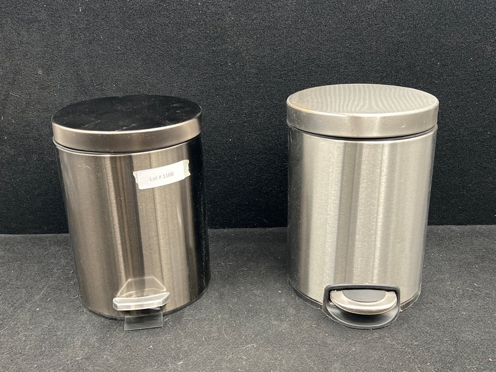 2 Small Trash Cans
