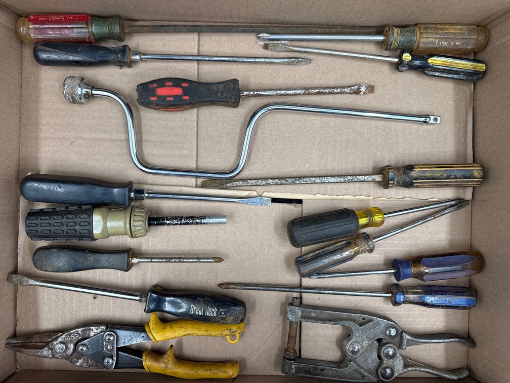 Screw Drivers, Cutters, Welding Vice