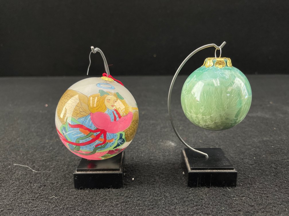 Hand Painted Glass Ornaments