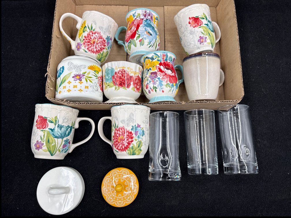 Pioneer Woman Mugs, Jars, Glasses