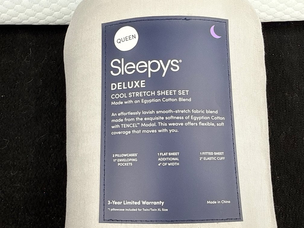 Sleepys Deluxe Cool Stretch Sheet Set, & Pillow