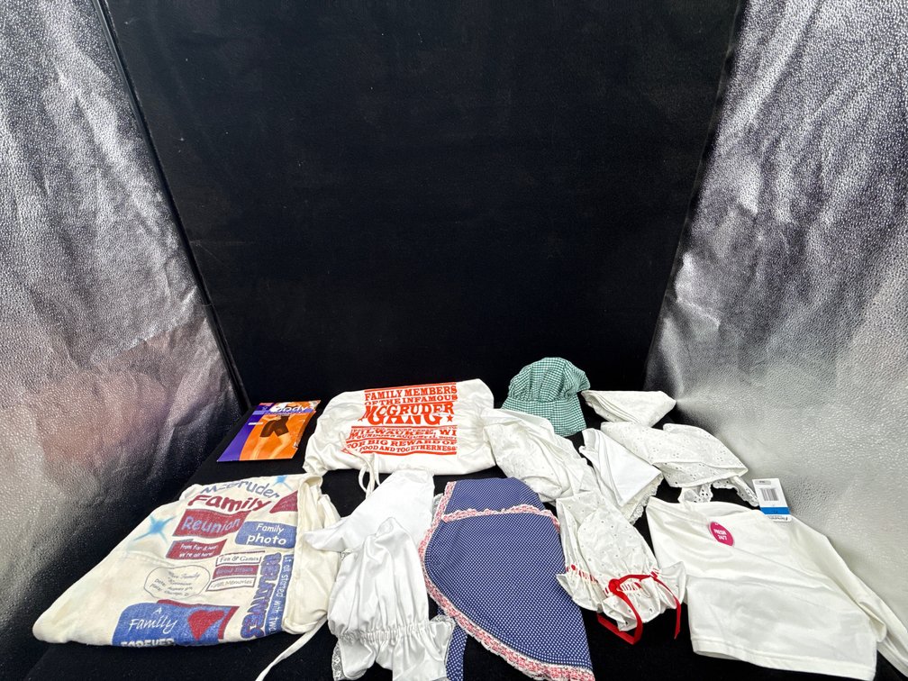 Aprons, Hats, Flex Shorts