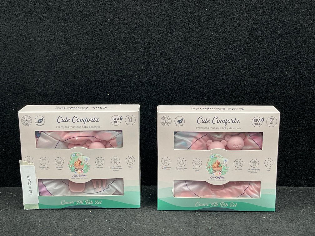 2 Boxes of Cover All Baby Bib Set