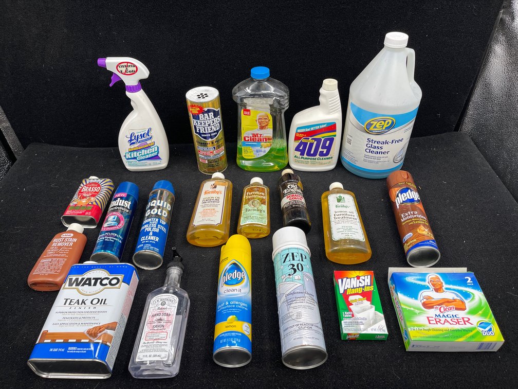 Cleaning Supplies, & Wood Polishes