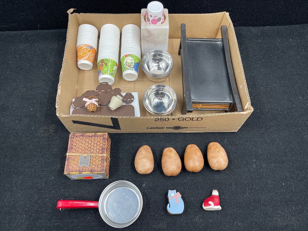 Small Cups, Candle, Potatoes, Napkin Holder, Candle Tray, Dip Cups