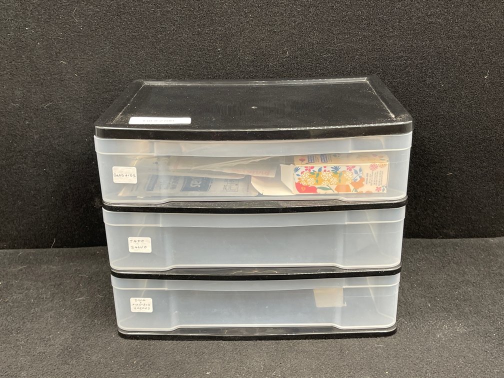3 Drawer Organizer, Band Aids, Guaze, Patches