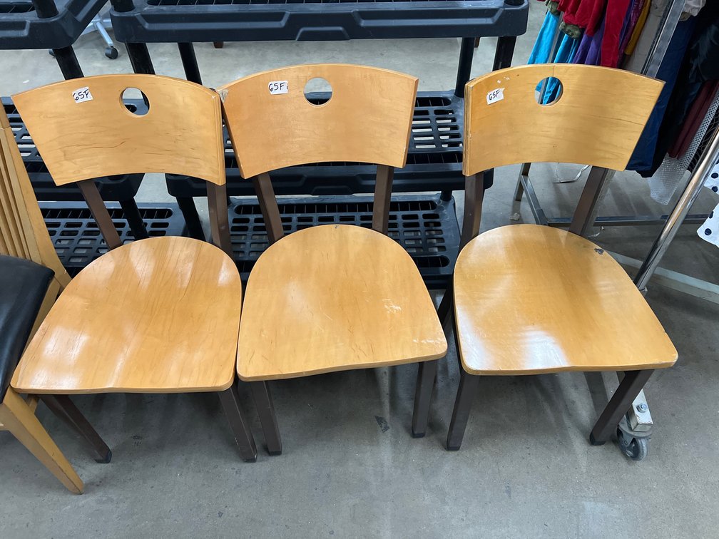 3 Wooden Chairs