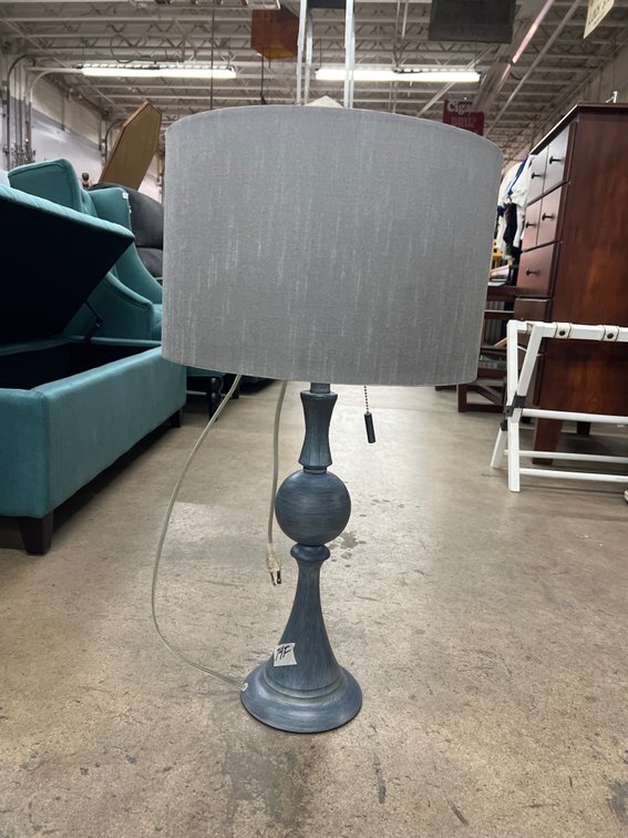 Gray Blue Lamp